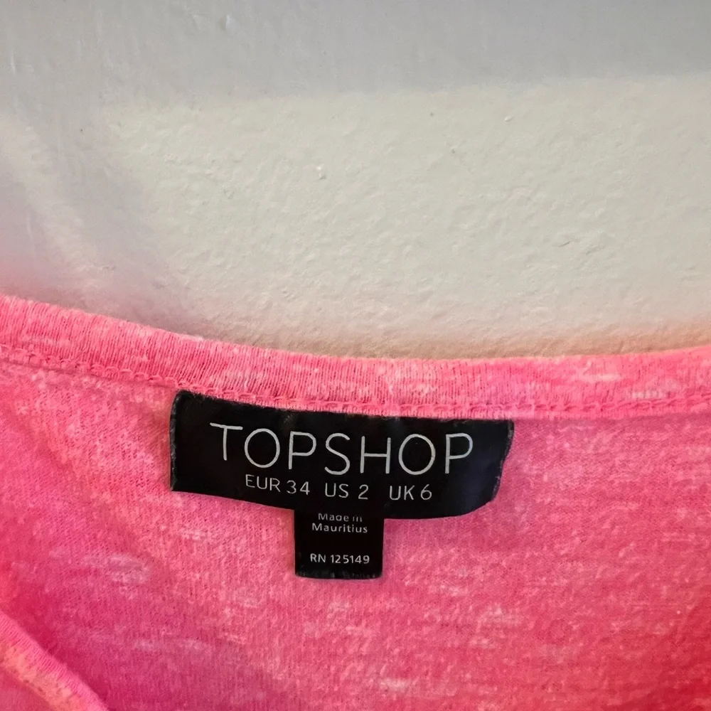 Topshop coverup dress, pink, size 2 - Picture 6 of 6